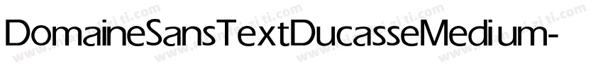 DomaineSansTextDucasse Medium字体转换